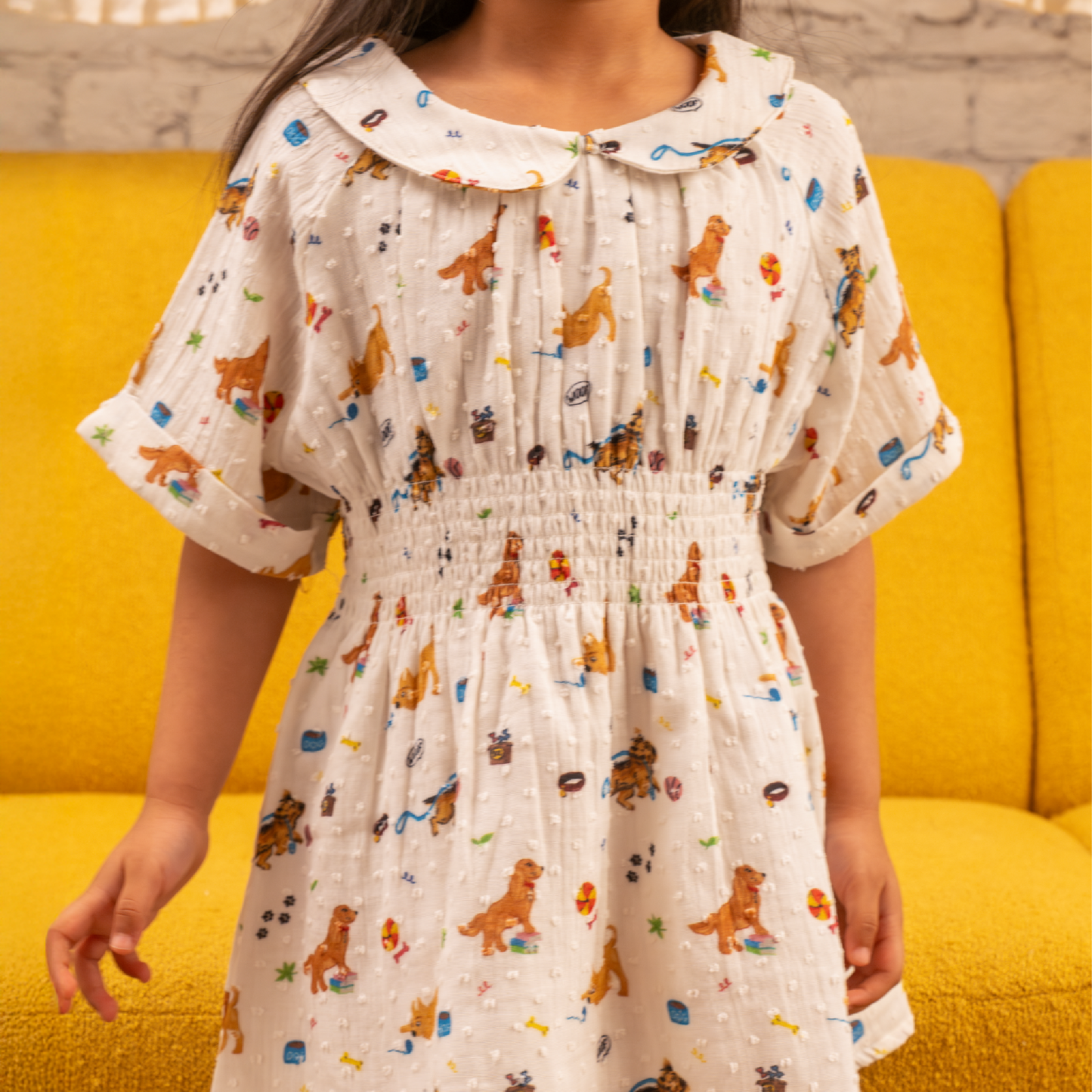 Puppy Dreams cotton dress