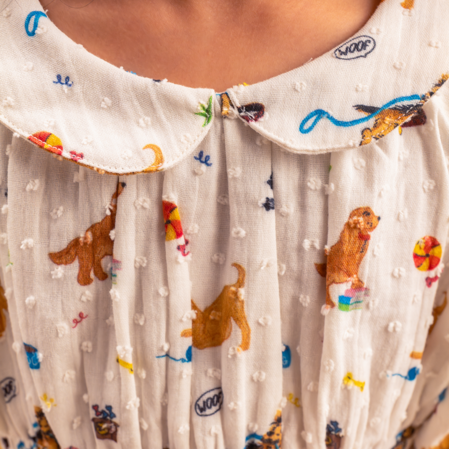 Puppy Dreams cotton dress