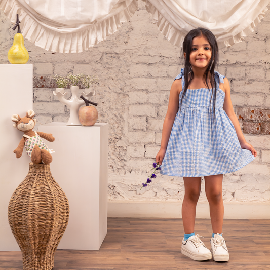 Blue Skies Mini Skater Dress.