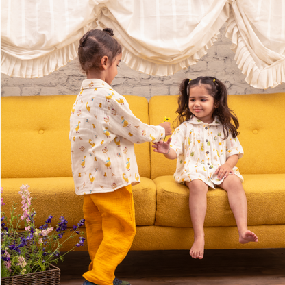 Quack Club premium gauze PJ set