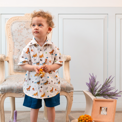 Puppy Pals shirt & shorts set