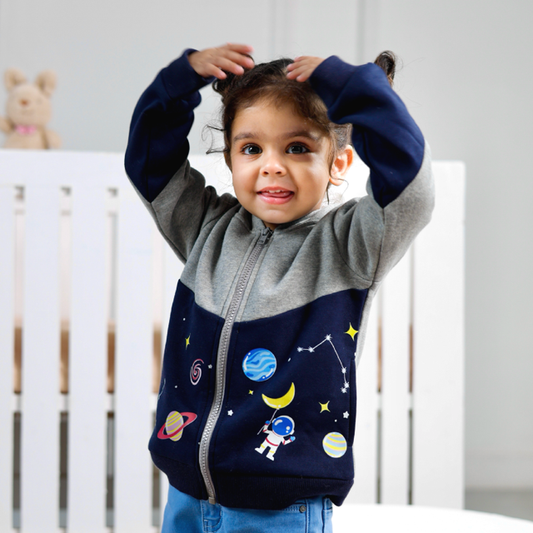 Baby Color Block Space Hoodie
