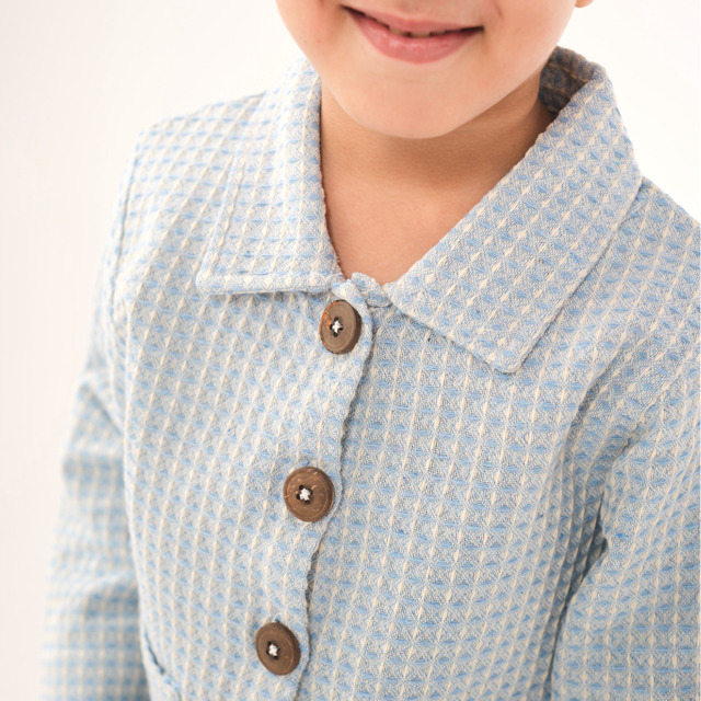 Baby Blue Waffle Jacket